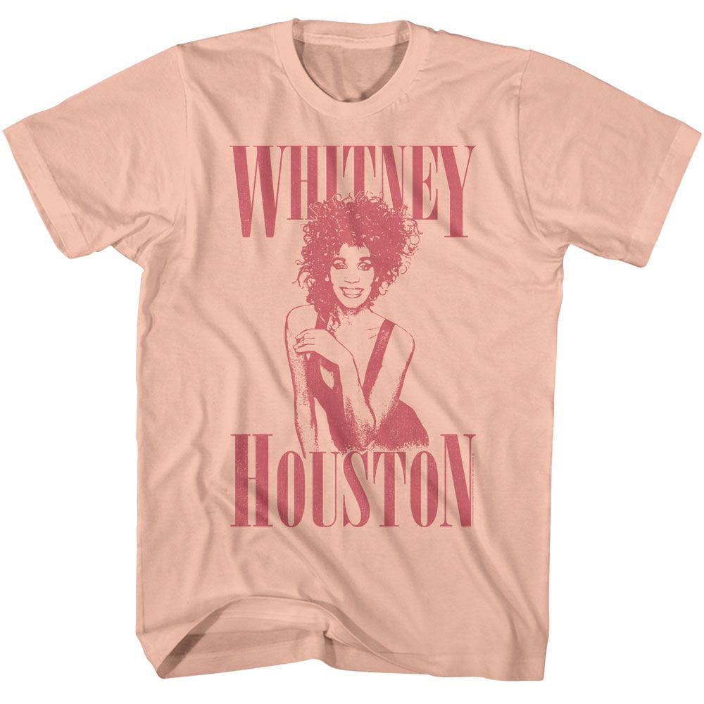 Whitney Houston Monochrome Whit T-shirt Front