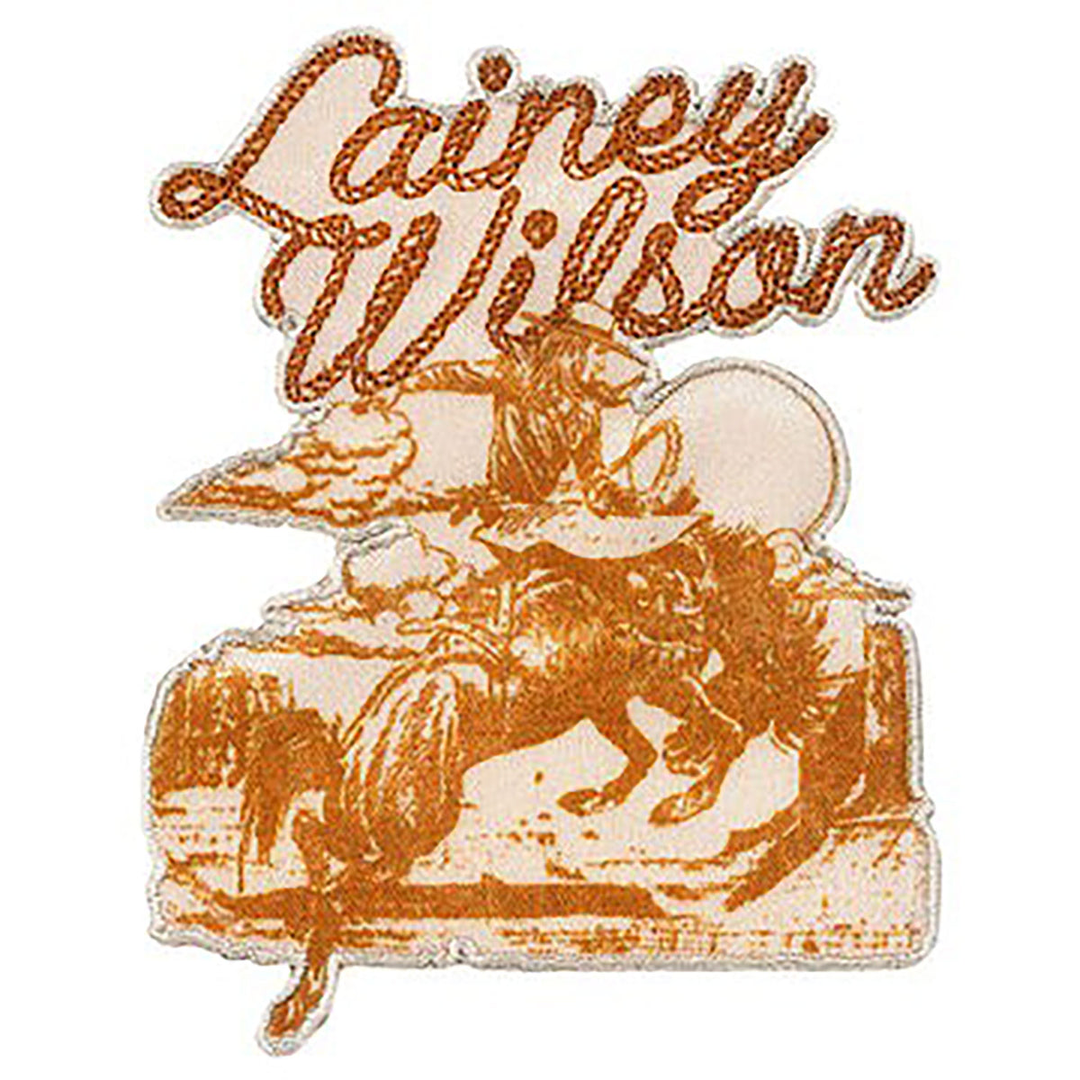 Lainey Wilson Cowgirl Embroidered Patch Front