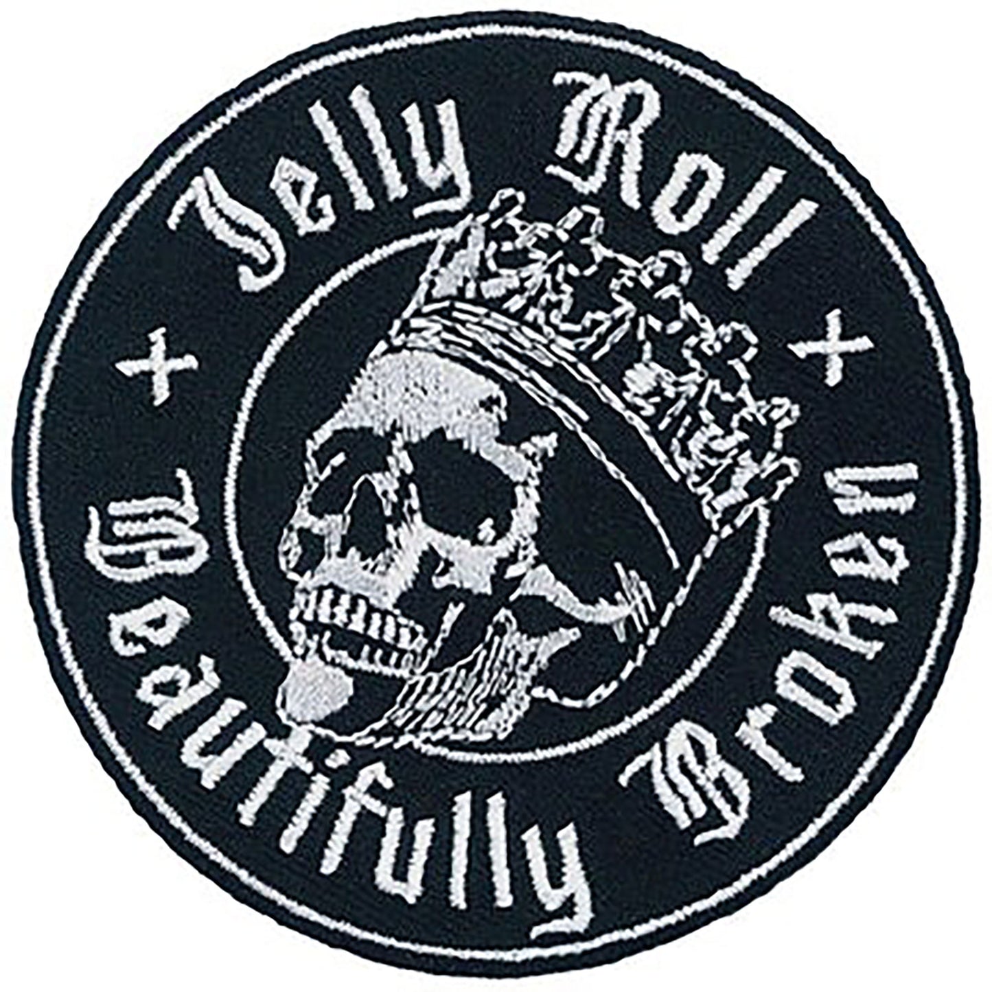 Jelly Roll Skull Seal Embroidered Patch