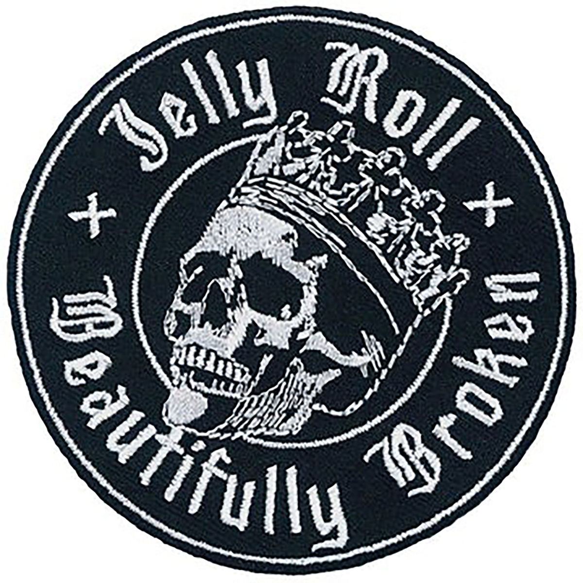 Jelly Roll Skull Seal Embroidered Patch Front