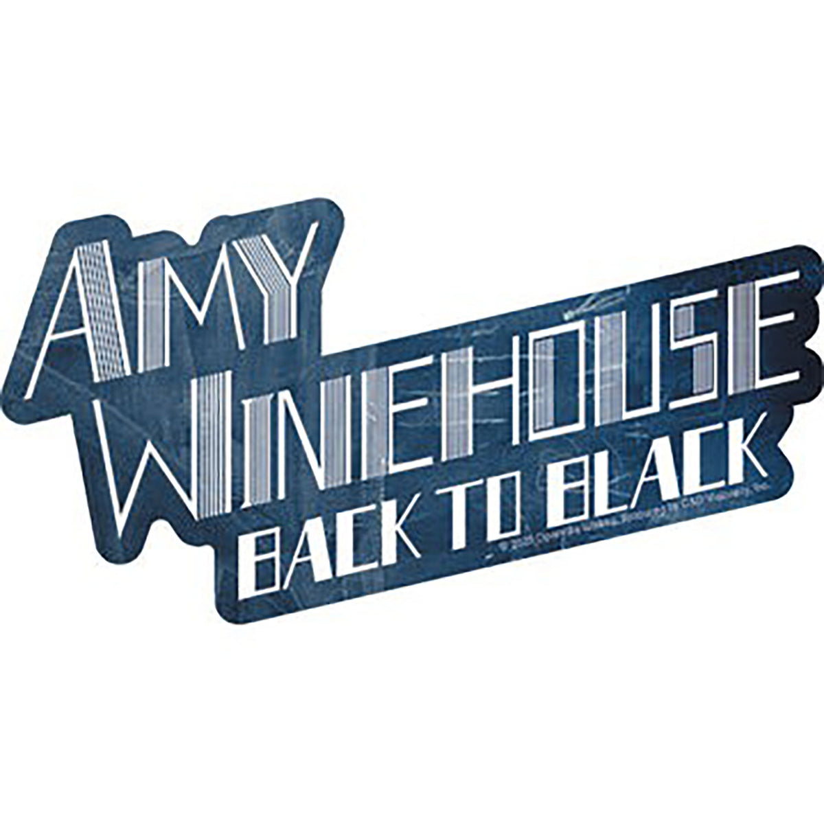 Amy Winehouse Back To Black Sticker Front