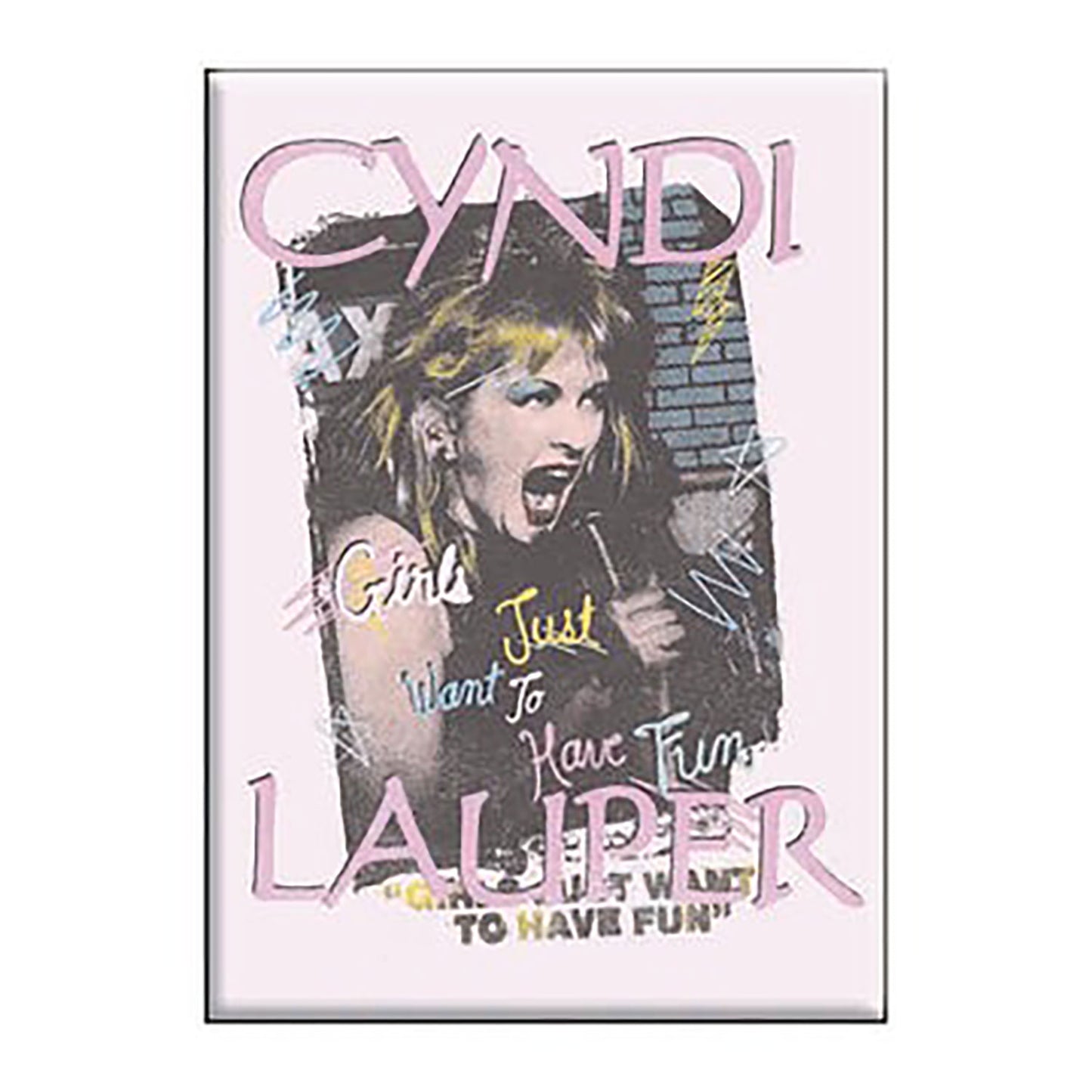 Cyndi Lauper Magazine Magnet Front