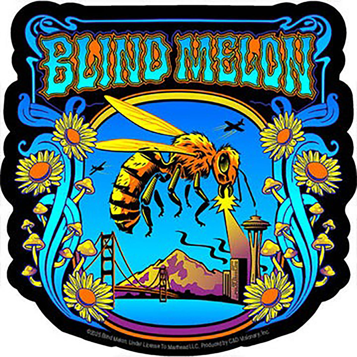 Blind Melon Bee Attack Sticker Front