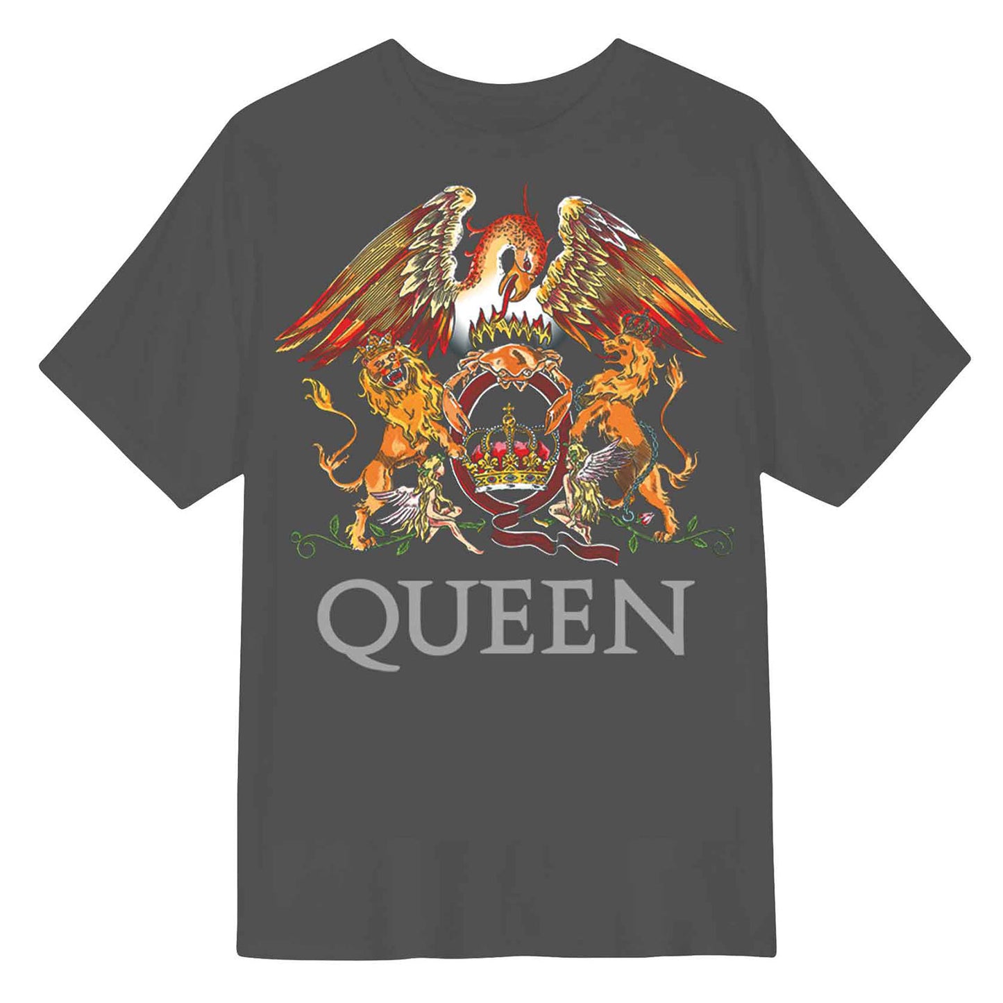 Queen Color Greatest Hits Crest T-shirt Front