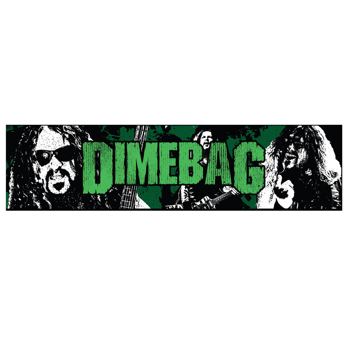 Dimebag Darrell Dime Faces (GREEN) Collector Items Front