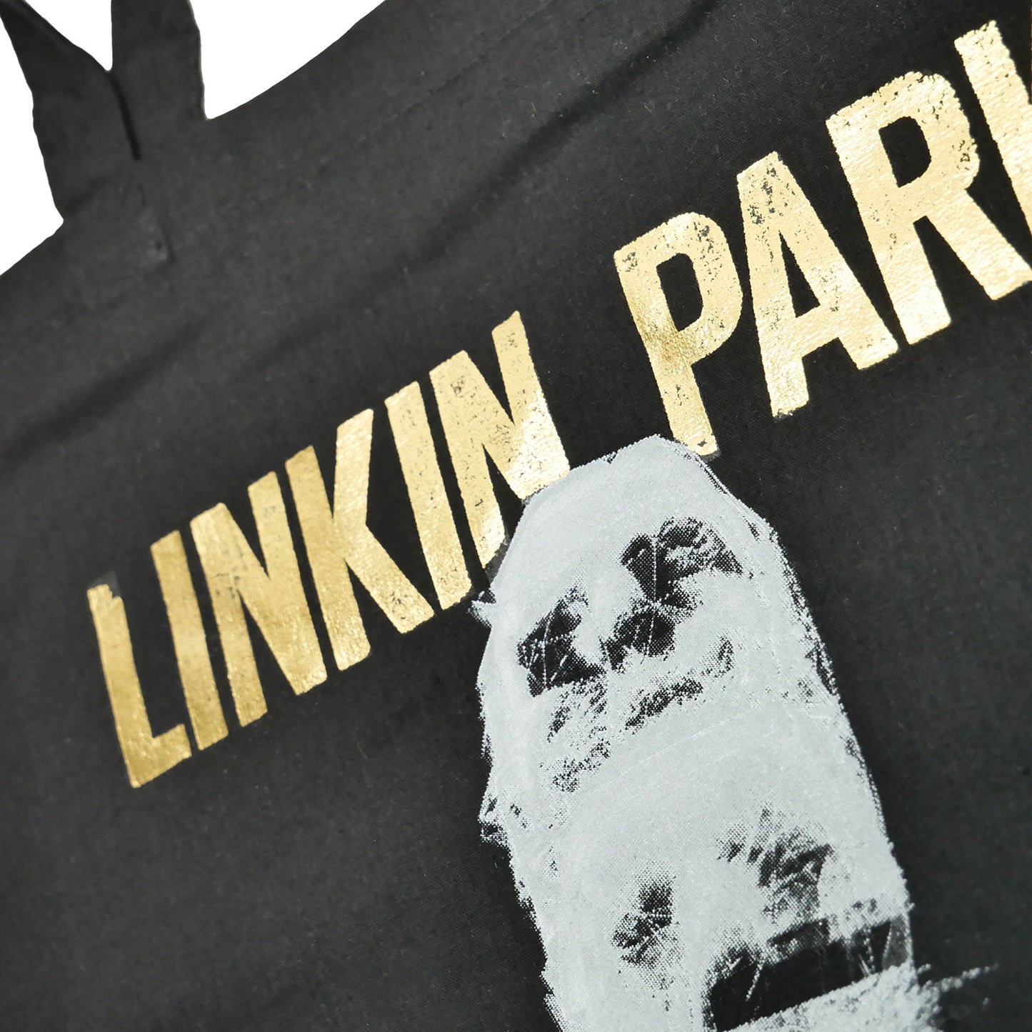 Linkin Park Gold Foil Logo Above Skull Totem Wallets & Handbags Back