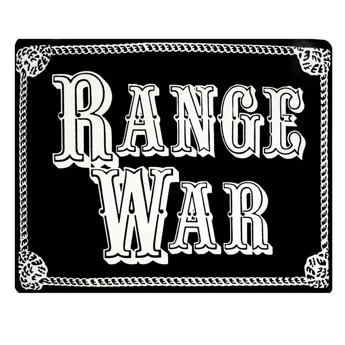 Range War Logo Sticker Front