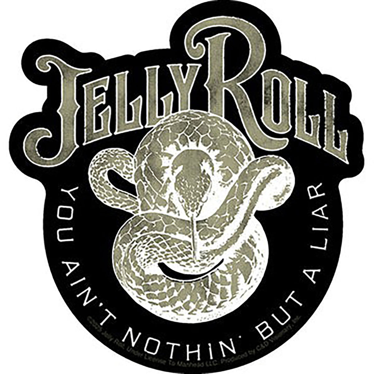 Jelly Roll Snake Sticker Front