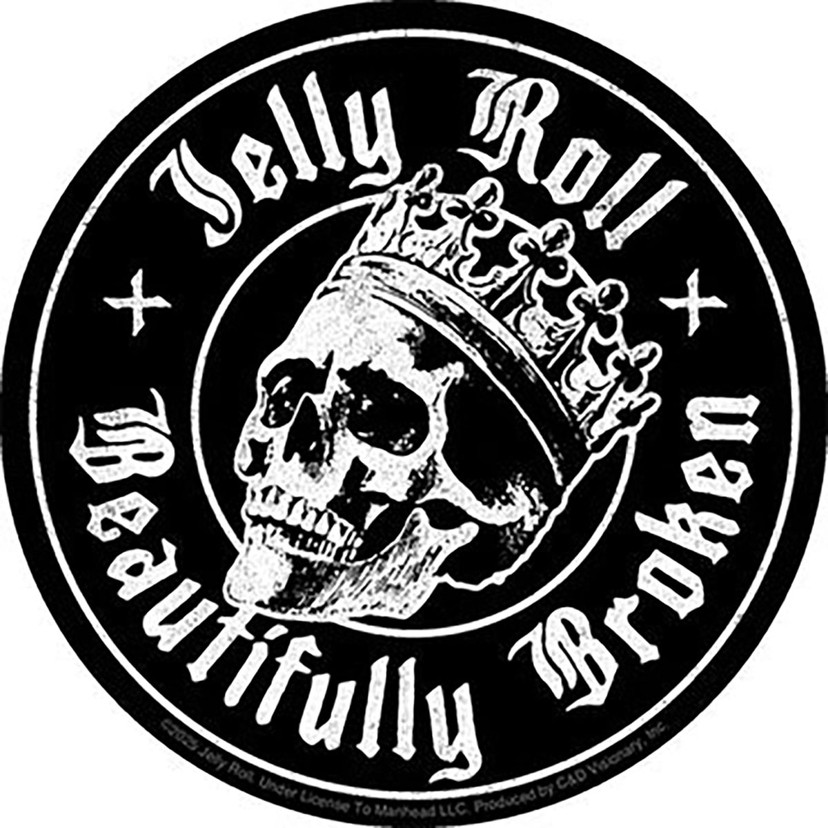 Jelly Roll Skull Seal Sticker Front