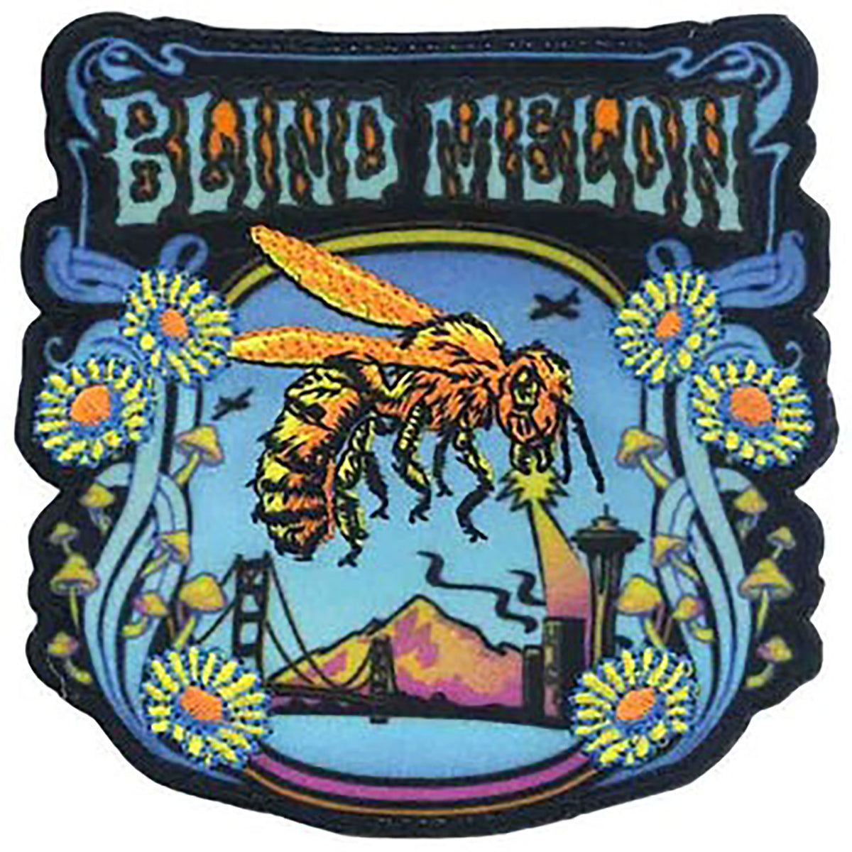 Blind Melon Bee Attack Embroidered Patch Front