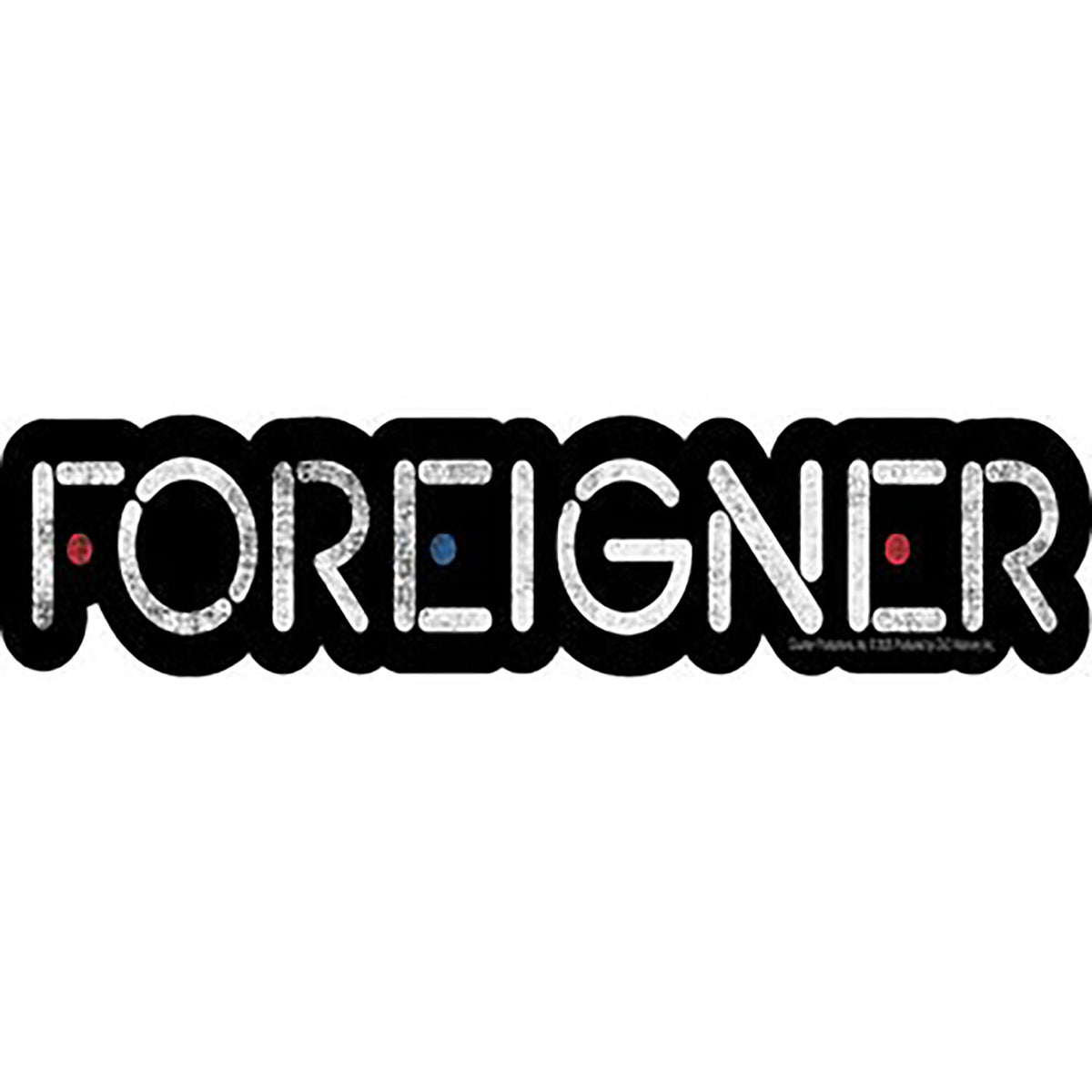 Foreigner Logo Sticker Front