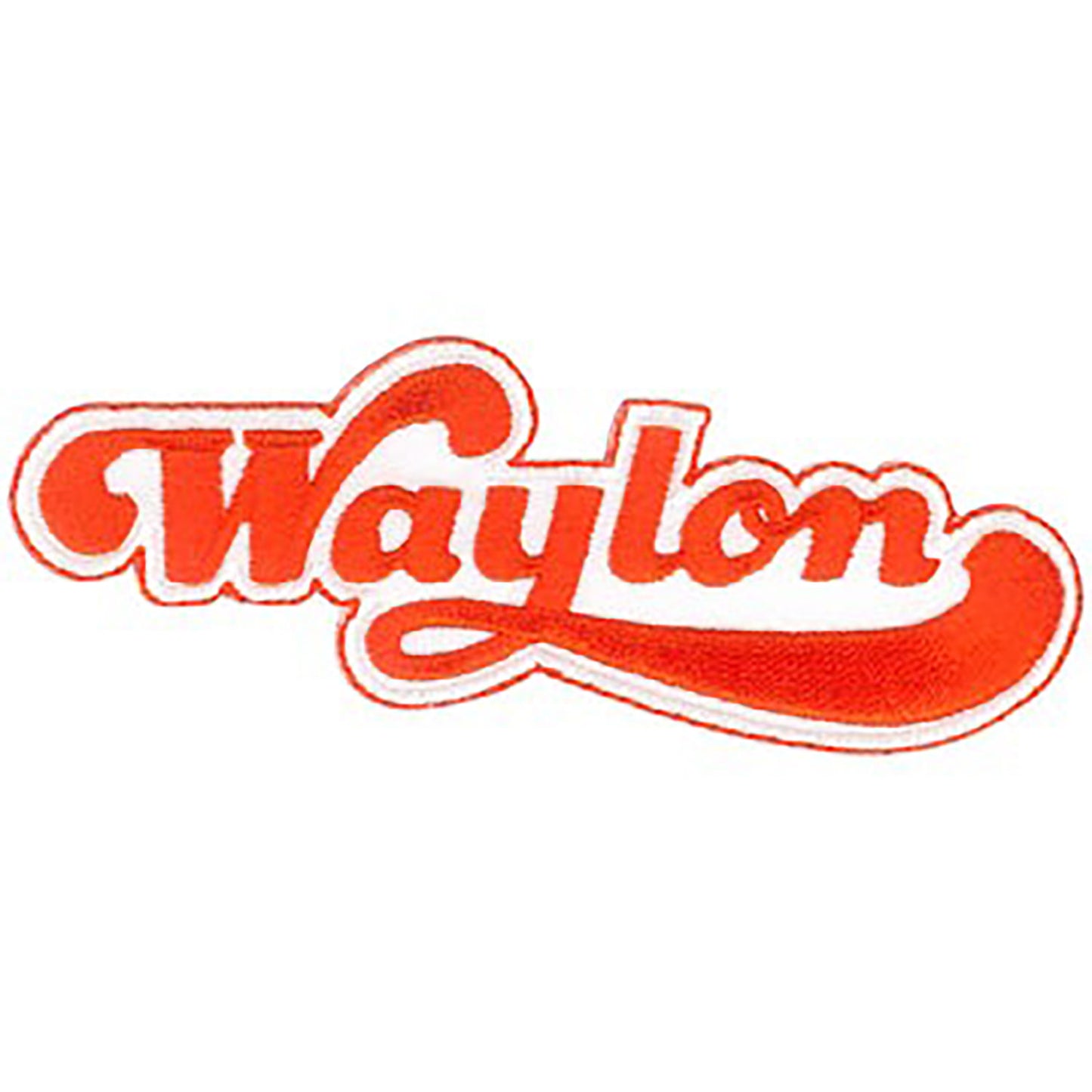 Waylon Jennings Name Logo Embroidered Patch Front