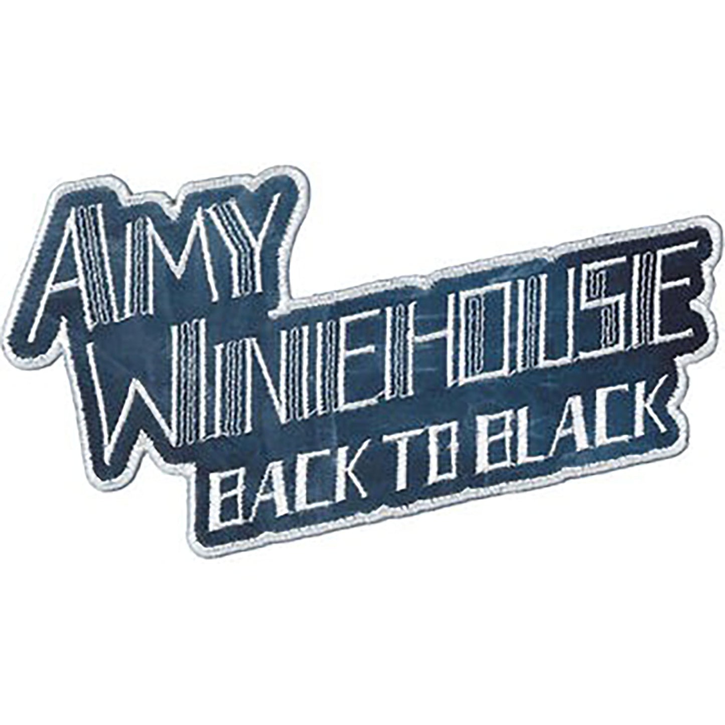 Amy Winehouse Back to Black Embroidered Patch Front