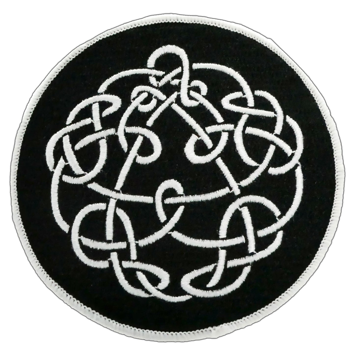 Discipline In Black & White Embroidered Patch