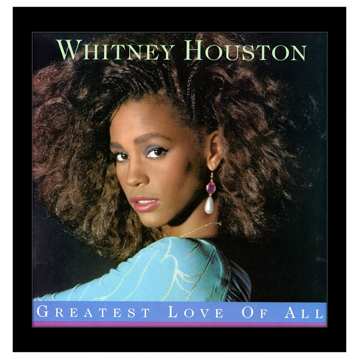 Whitney Houston Greatest Love of All Framed Wall Art Front