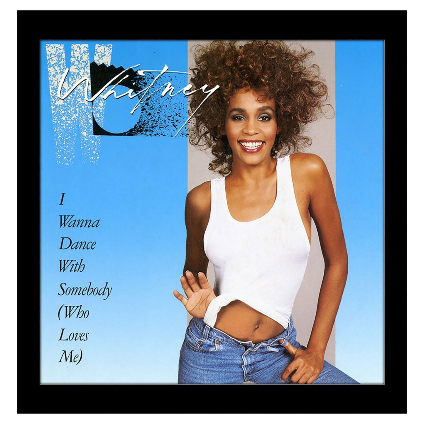 Whitney Houston I Wanna Dance With Somebody Framed Wall Art Front