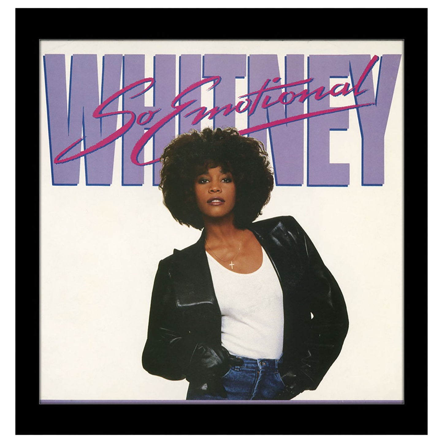 Whitney Houston So Emotional Framed Wall Art Front