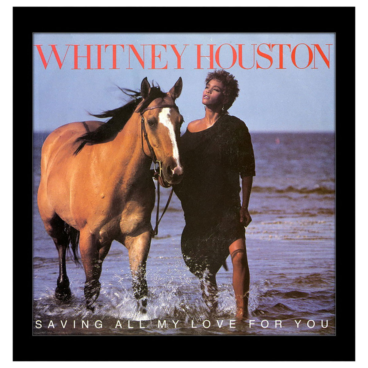 Whitney Houston Saving All My Love For You Framed Wall Art Front