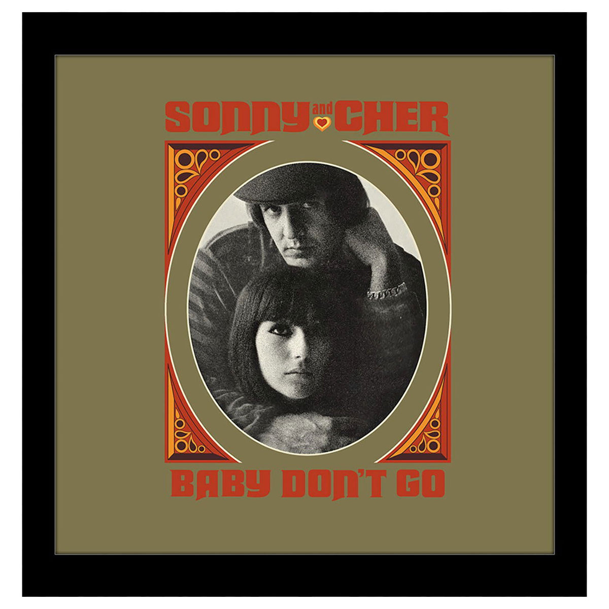 Sonny & Cher Sonny and Cher Baby Don't Go Framed Wall Art Front