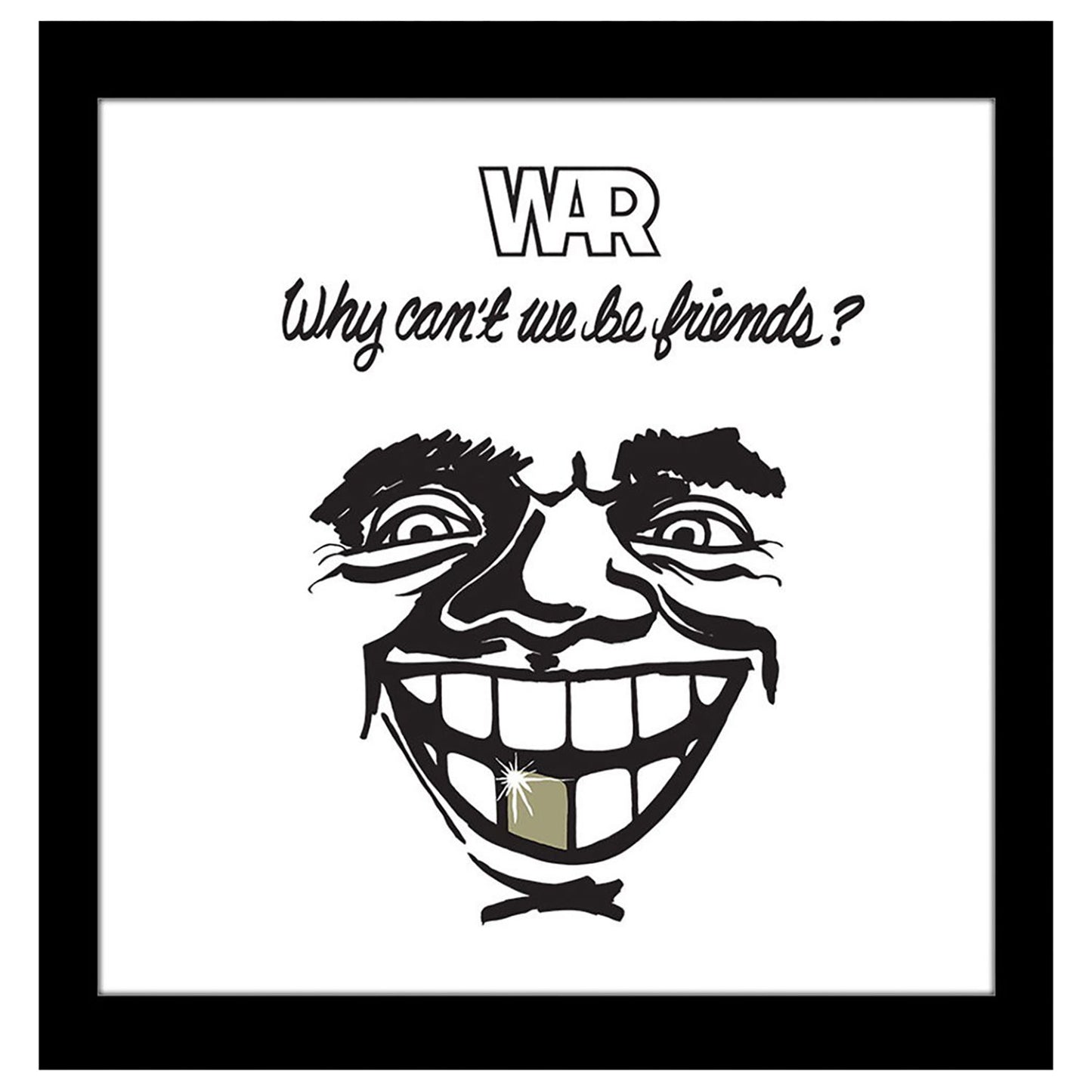 Why Can't We Be Friends? Framed Wall Art