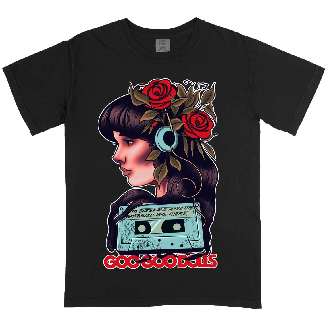 Goo Goo Dolls Summer Anthems by Joshua Bowers (Rockabilia Exclusive) T-shirt Front