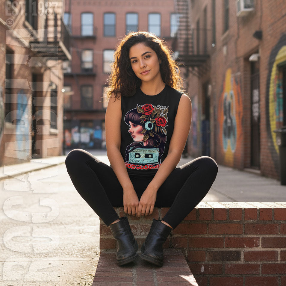 Goo Goo Dolls Summer Anthems by Joshua Bowers (Rockabilia Exclusive) Womens Tank Alt 2