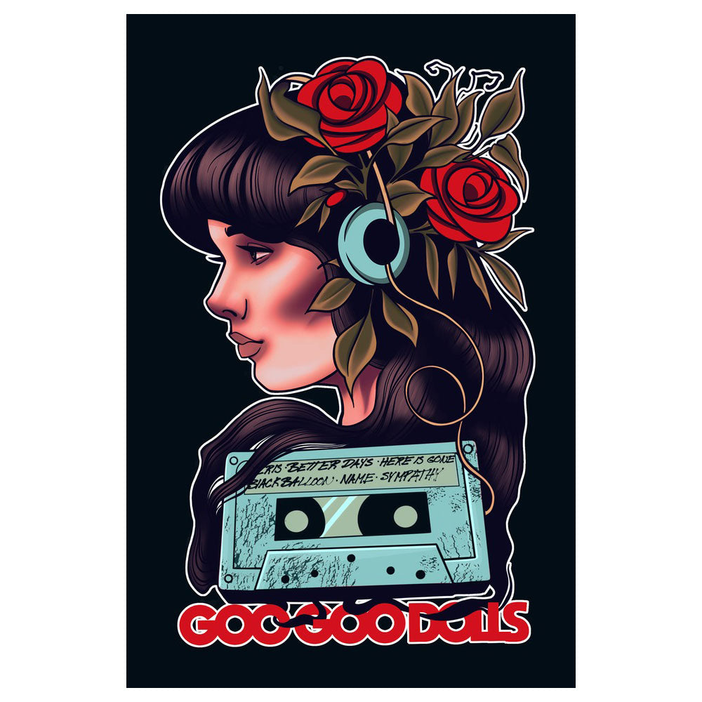 Goo Goo Dolls Summer Anthems by Joshua Bowers (Rockabilia Exclusive) Concert Promo Poster Front