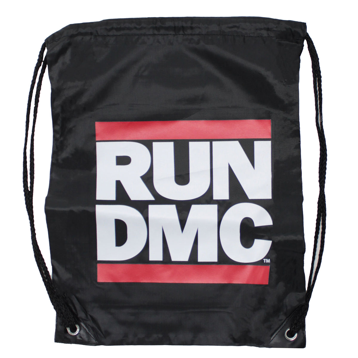 Run DMC Logo Drawstring Backpack Front
