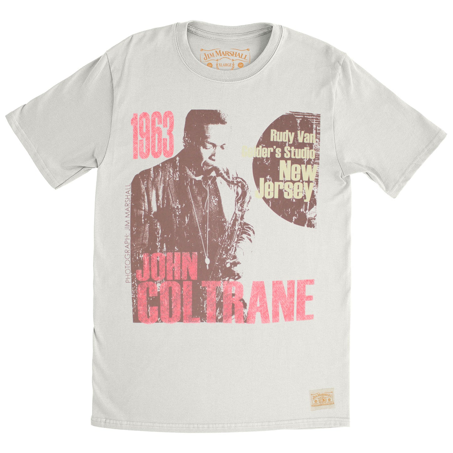 John Coltrane Jim Marshall 1963 Vintage T-shirt Front