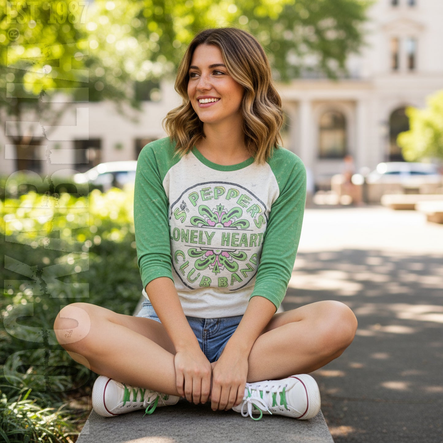 Green Sgt Peppers Lonely Hearts Club Band Junior Top