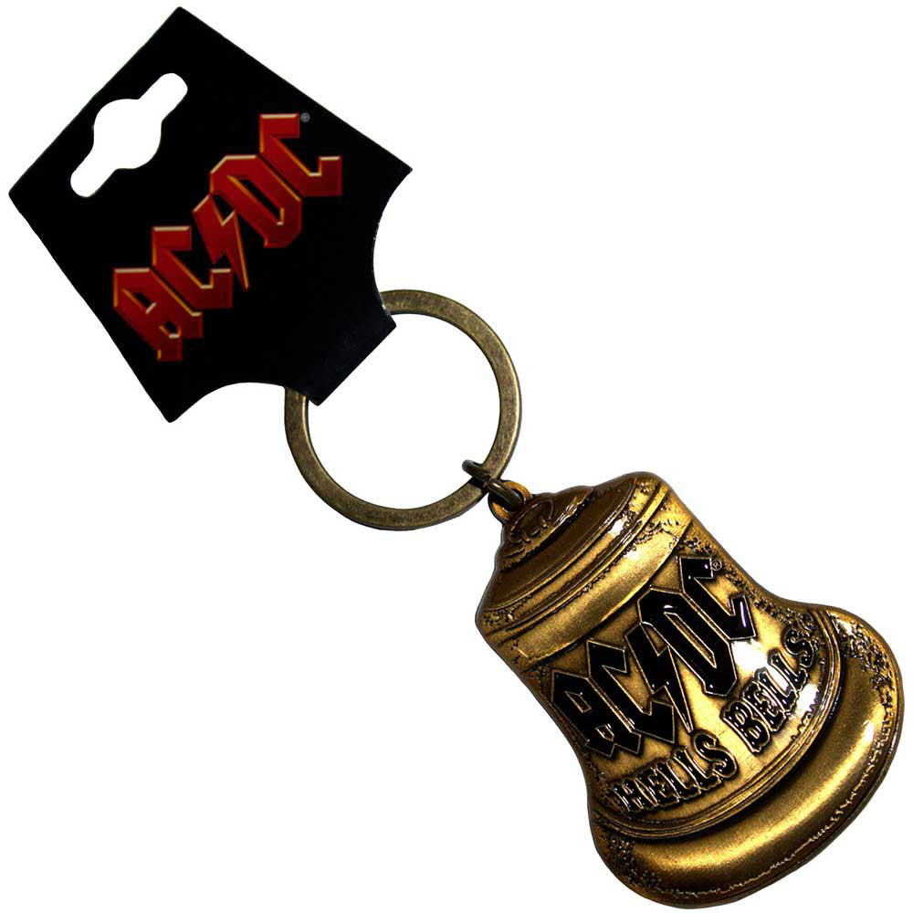 AC/DC Hells Bells Metal Key Chain Front