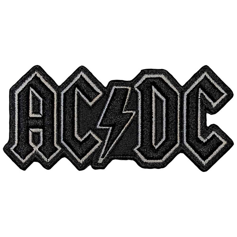 AC/DC Black Logo Woven Patch Front