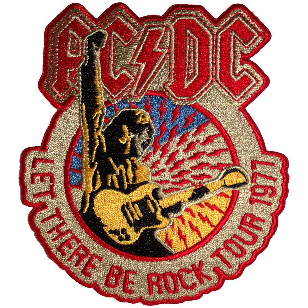 AC/DC Let There Be Rock Tour 1977 Woven Patch Front