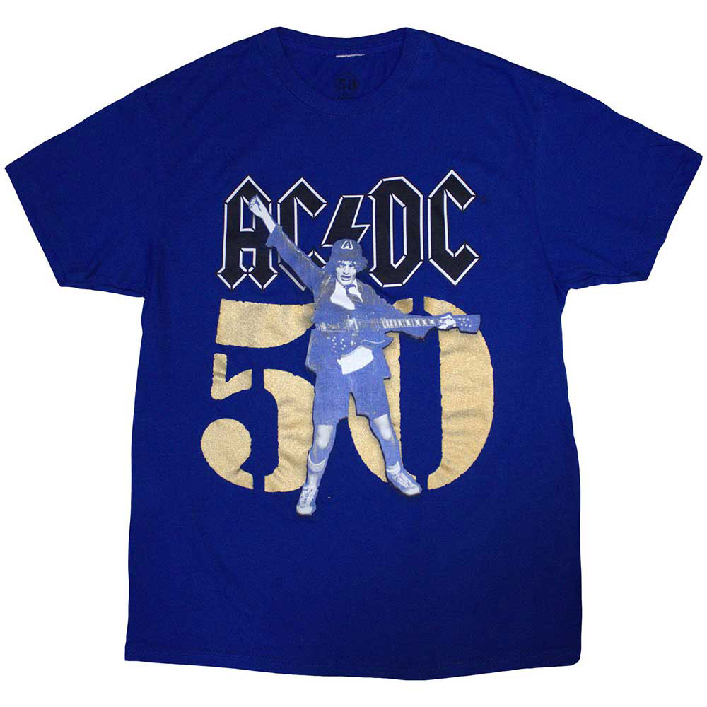 AC/DC Gold Fifty T-shirt Front