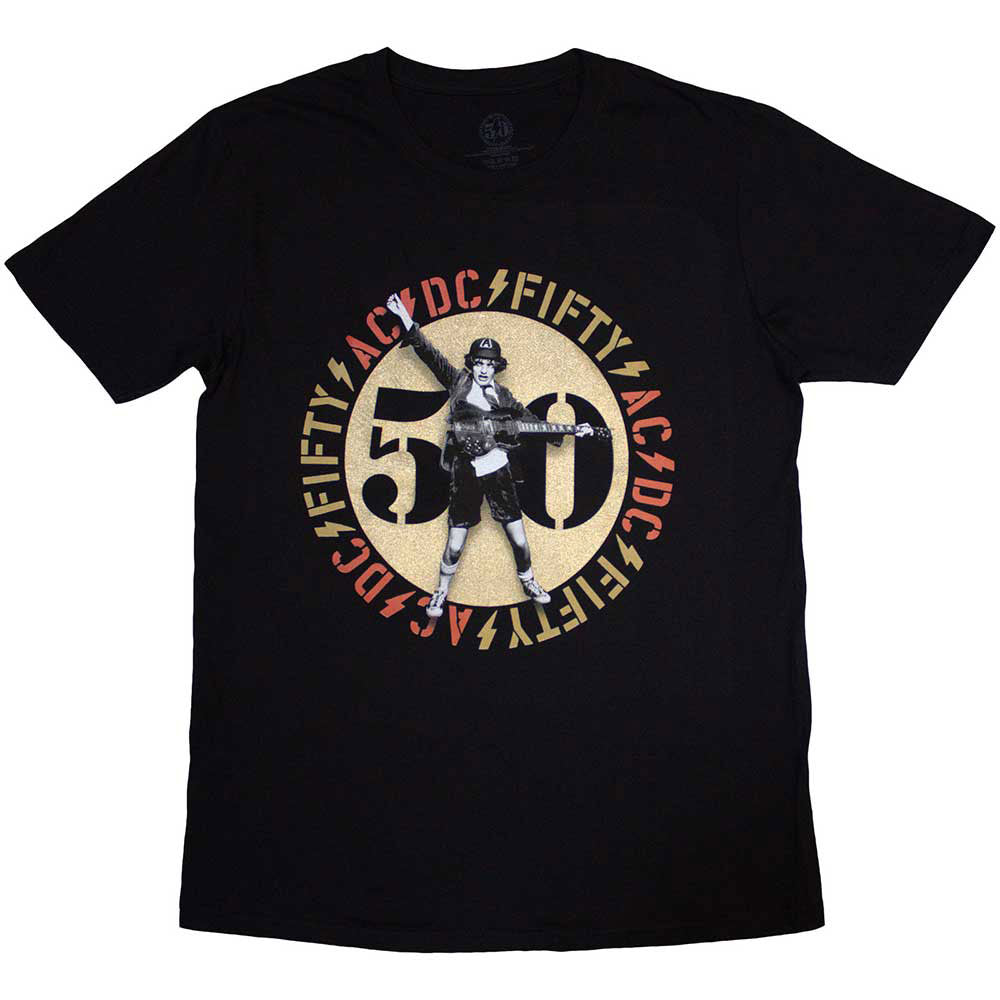 AC/DC Gold Emblem T-shirt Front