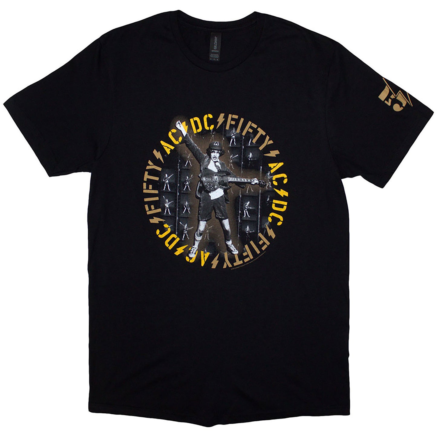 AC/DC Fifty Angus Repeat T-shirt Front