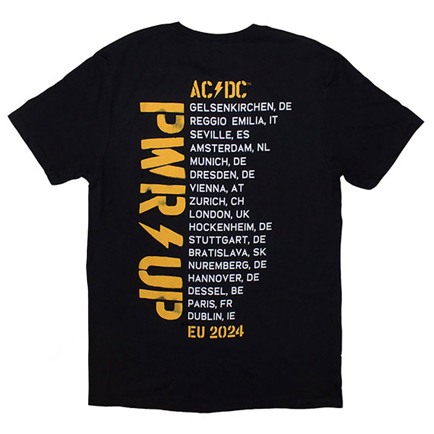 AC/DC Angus Triangle Pwr-up Eu Tour '27 T-shirt Back