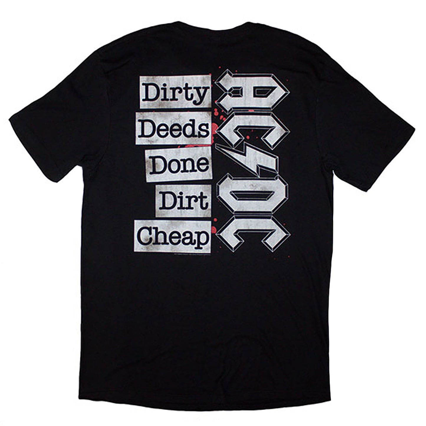 AC/DC Mini Logo / Dirty Deeds T-shirt Back