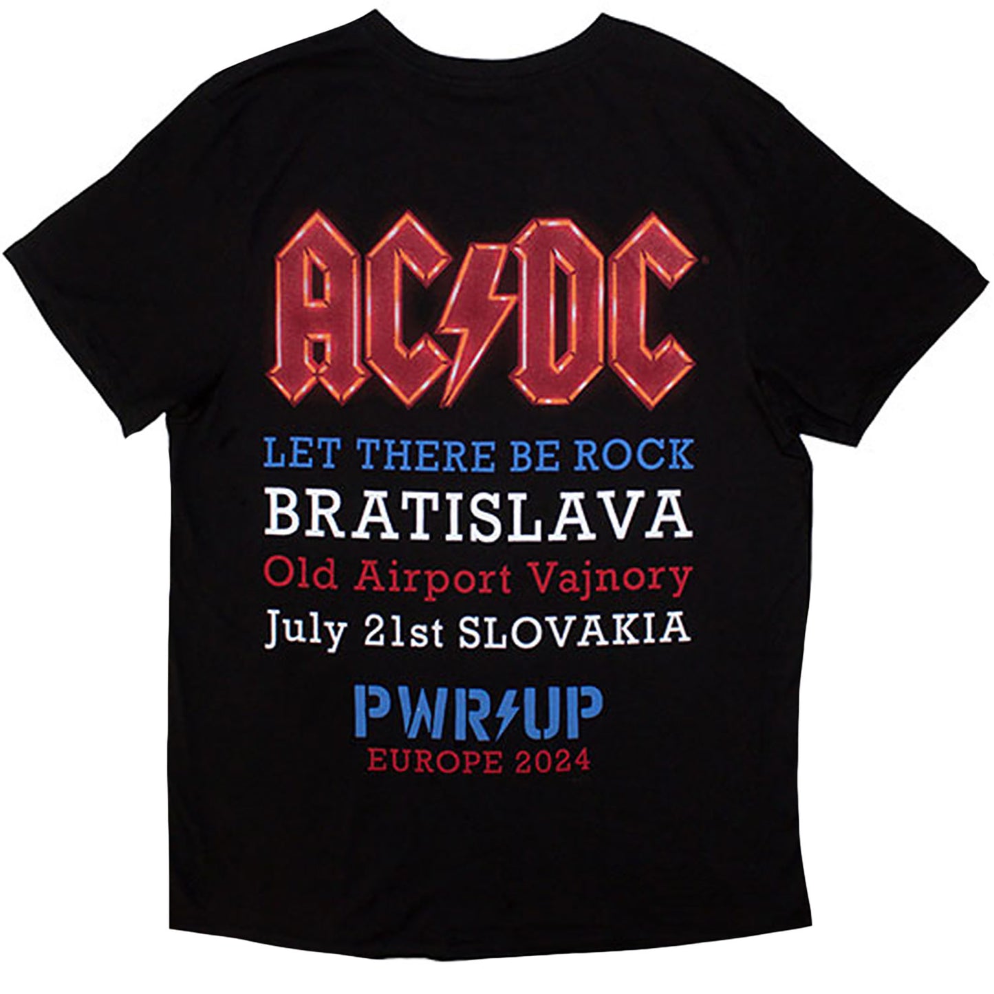 AC/DC Pwr-up Bratislava '24 T-shirt Back