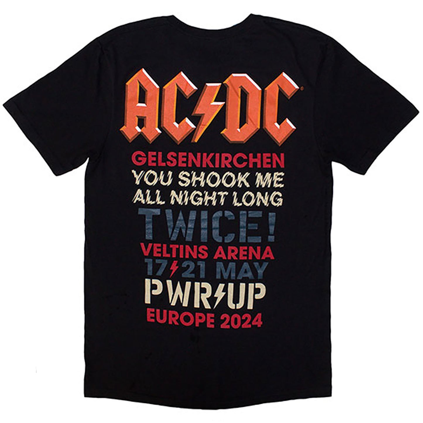 AC/DC Pwrd-up Gelsenkirchen '24 T-shirt Back