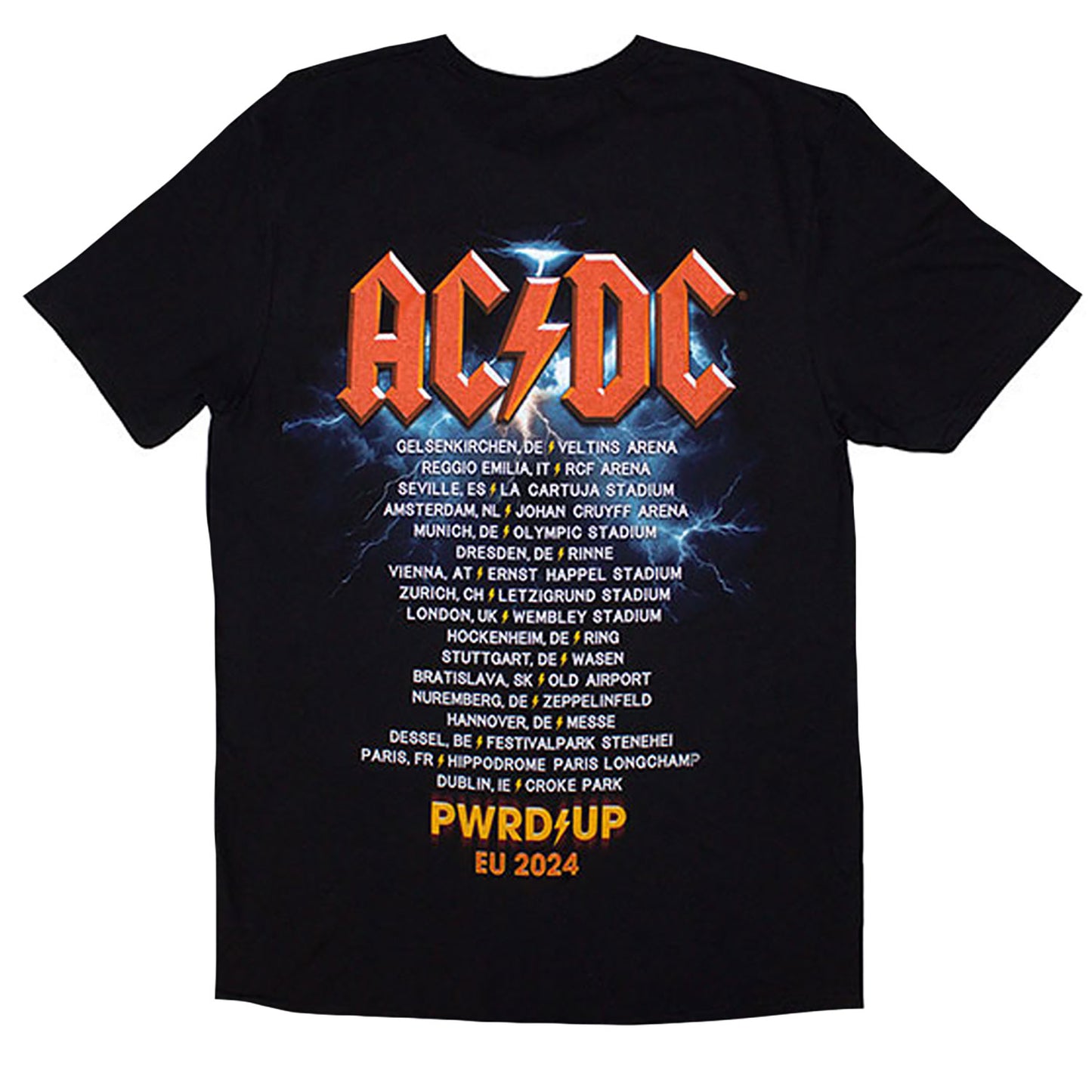 AC/DC Pwrd-up In Rock We Trust T-shirt Back