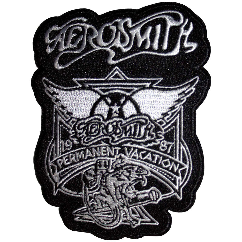 Aerosmith Permanent Vacation Woven Patch Front