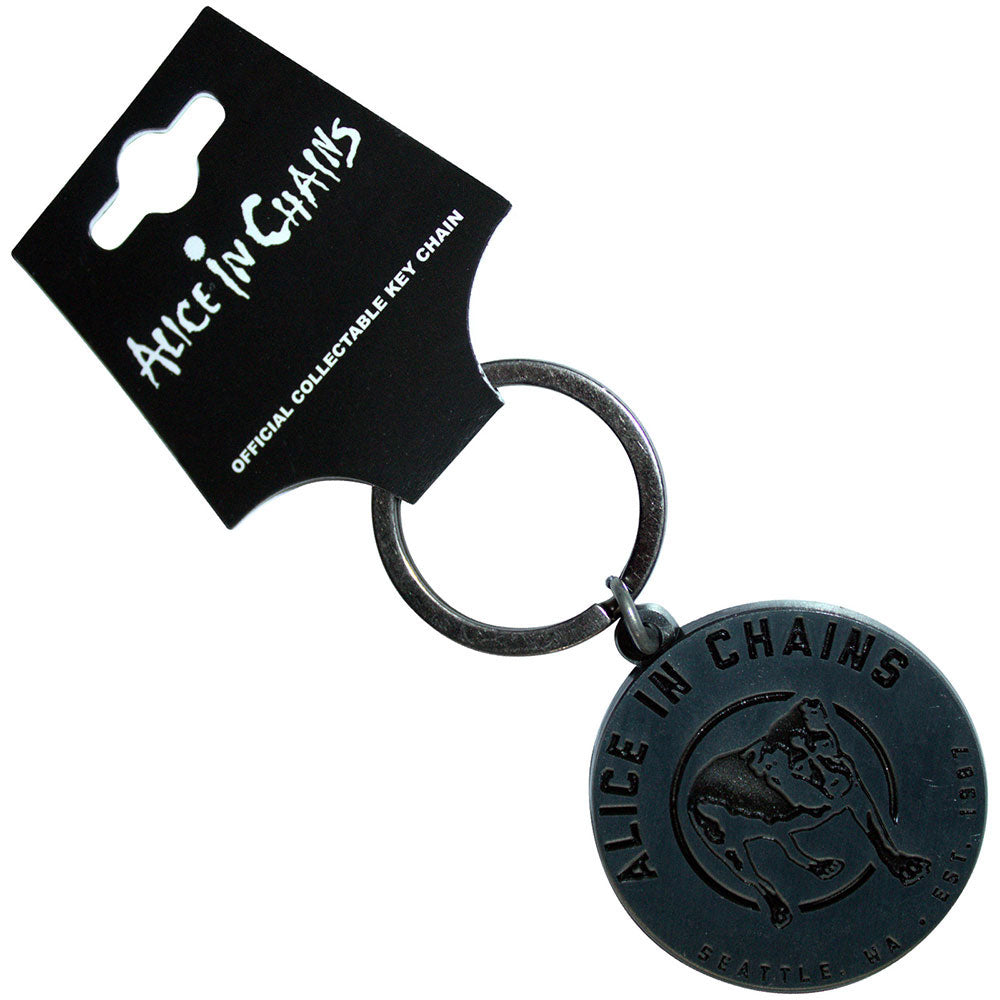 Alice In Chains Three-legged Dog Metal Key Chain Front