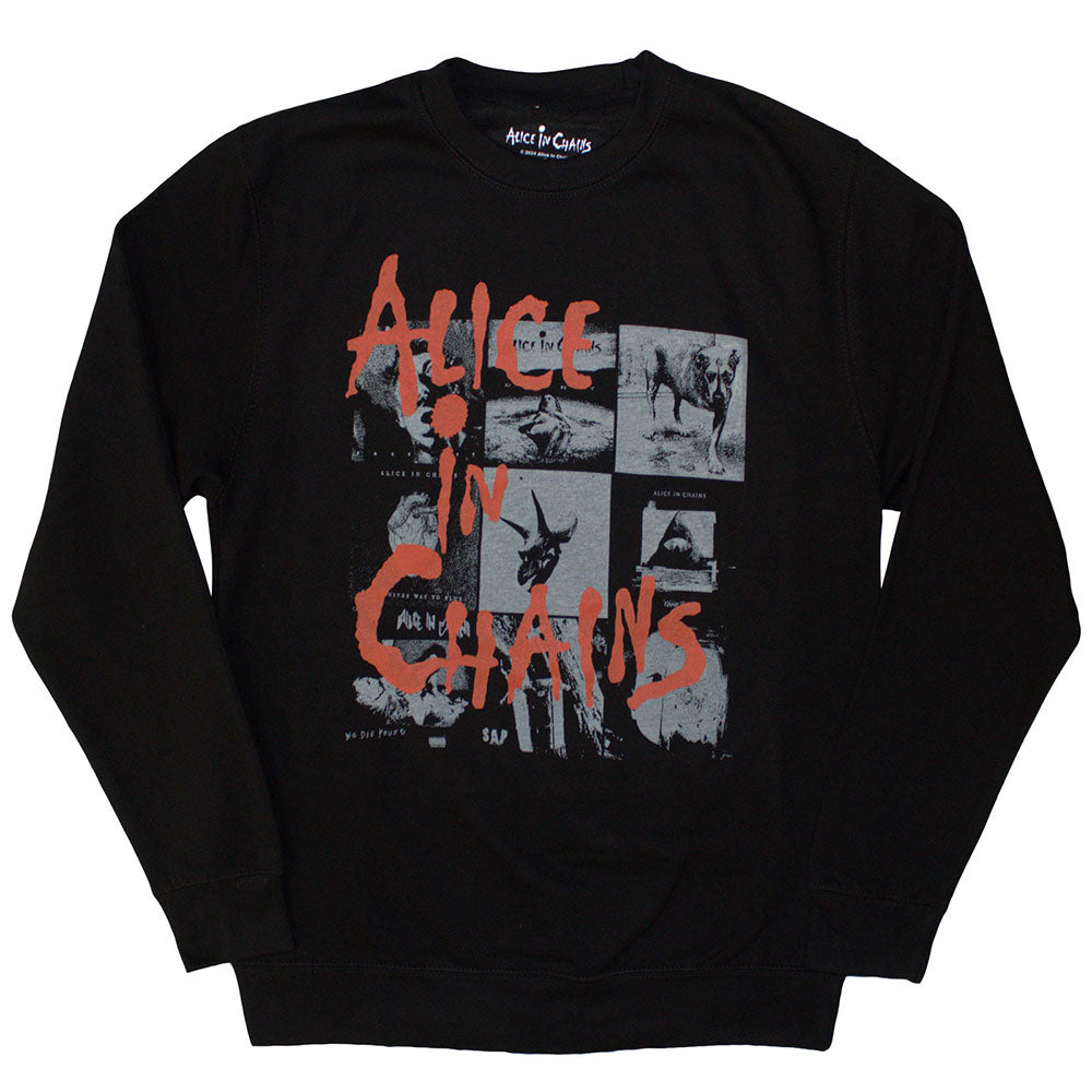 Alice In Chains Albums Montage Sweatshirt Front
