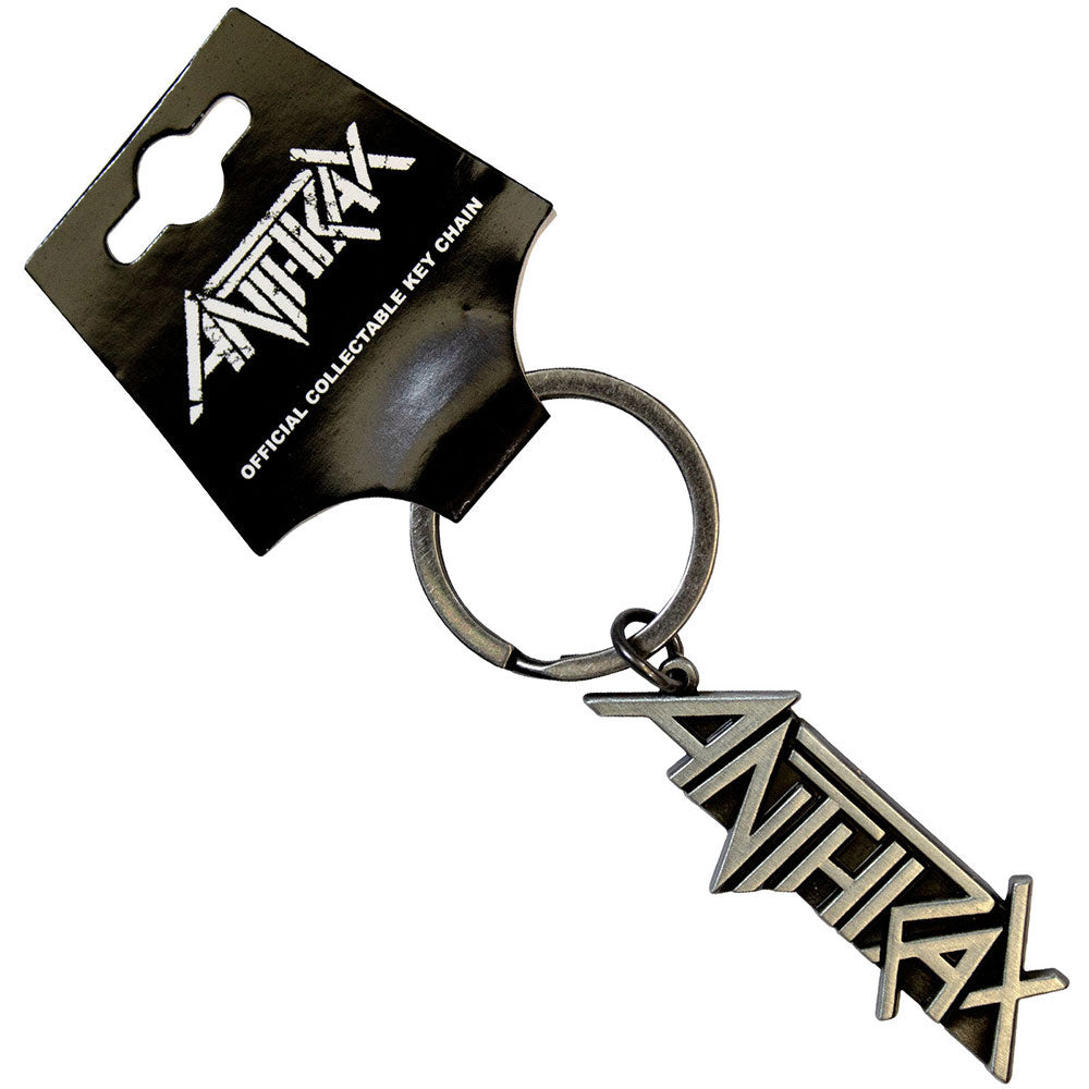 Anthrax Logo Metal Key Chain Front