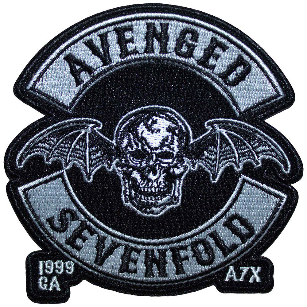 Avenged Sevenfold Deathbat Crest Cut-out Woven Patch Front