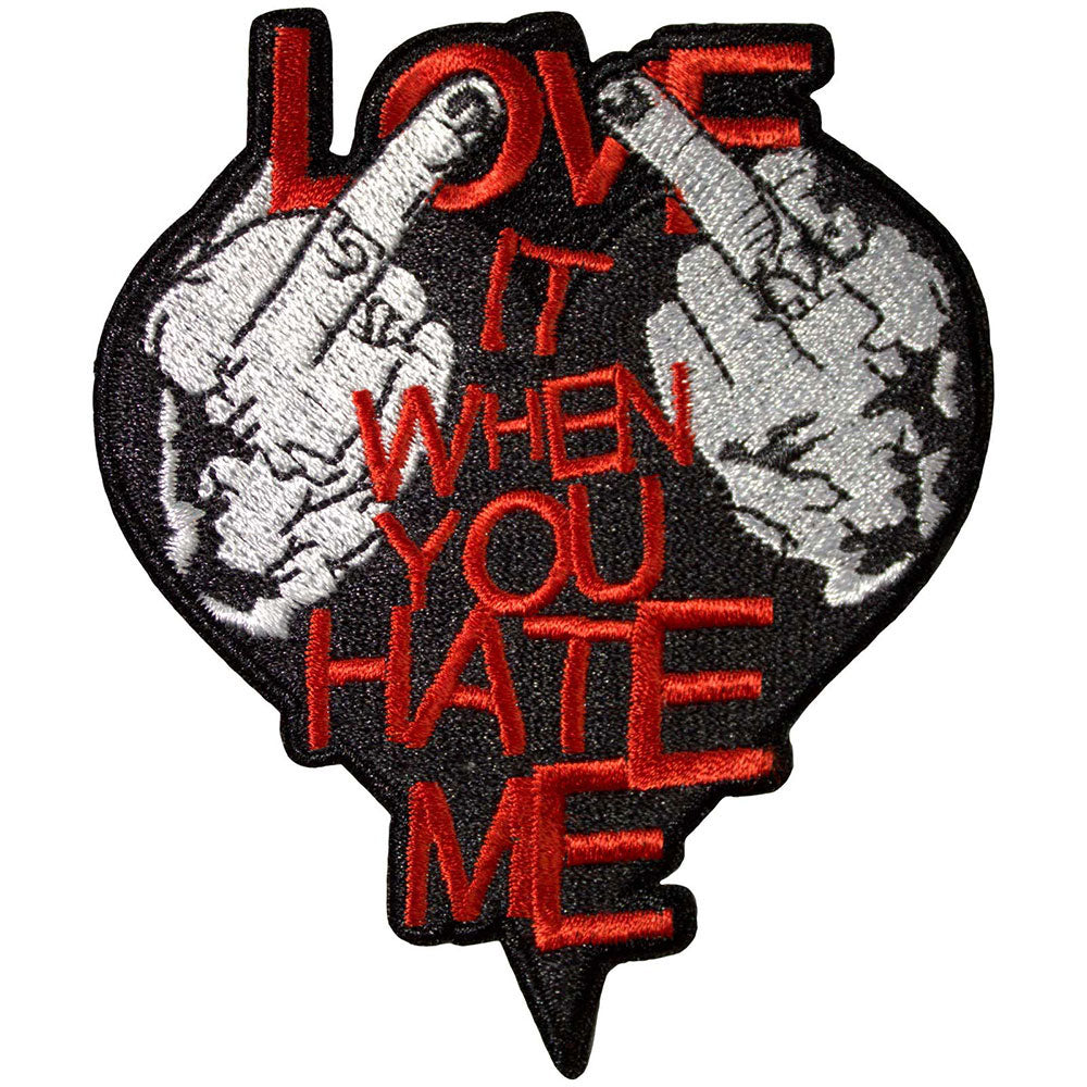 Avril Lavigne Love It When You Hate Me Woven Patch Front