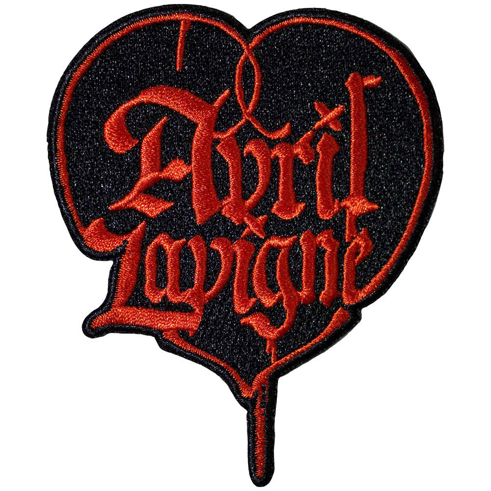 Avril Lavigne Heart Woven Patch Front