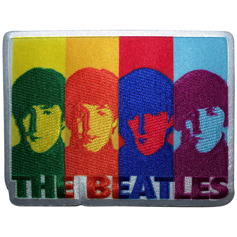 Beatles Colour Head Shots Woven Patch Front