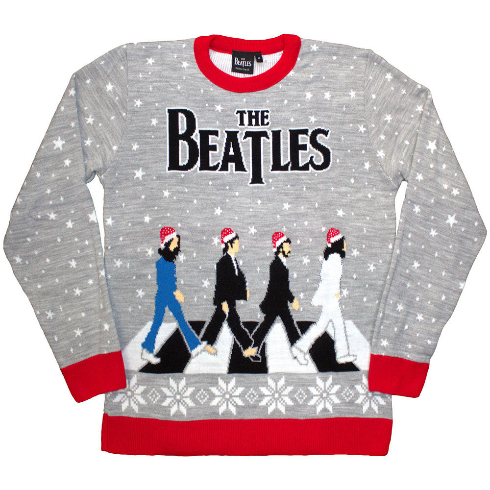 Beatles Drop T / Abbey Road Xmas Sweatshirt Front